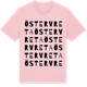 Pink Cotton t-shirt med Östervreta ordlek t-shirt
