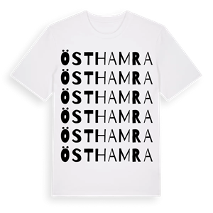 Östhamra ordlek t-shirt – ekologisk bomull t-shirt från Pinshirt