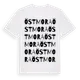 White t-shirt med Östmora ordlek t-shirt