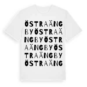 Östra Ängby ordlek t-shirt – ekologisk bomull t-shirt från Pinshirt