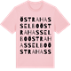 Pink Cotton t-shirt med Östra Hasselbo ordlek t-shirt