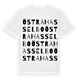 White t-shirt med Östra Hasselbo ordlek t-shirt