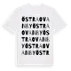 White t-shirt med Östra Ovanby ordlek t-shirt