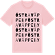 Pink Cotton t-shirt med Östra Väppeby ordlek t-shirt