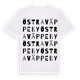 White t-shirt med Östra Väppeby ordlek t-shirt