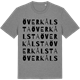 Mid Heather Gray t-shirt med Överkålsta ordlek t-shirt