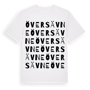 Översävne ordlek t-shirt – ekologisk bomull t-shirt från Pinshirt