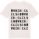 Vintage White t-shirt med Övre Nickelsbo ordlek t-shirt