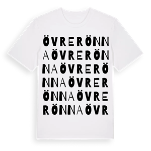 Övre Rönna ordlek t-shirt – ekologisk bomull t-shirt från Pinshirt