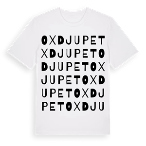 Oxdjupet ordlek t-shirt – ekologisk bomull t-shirt från Pinshirt