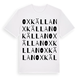 Oxkällan ordlek t-shirt – ekologisk bomull t-shirt från Pinshirt