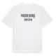 White t-shirt med Paddeborg i Sverige t-shirt