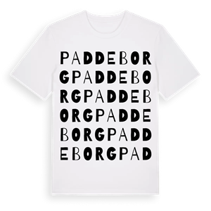 Paddeborg ordlek t-shirt – ekologisk bomull t-shirt från Pinshirt