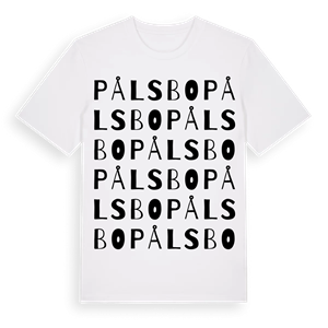Pålsbo ordlek t-shirt – ekologisk bomull t-shirt från Pinshirt