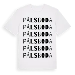 Pålsboda ordlek t-shirt – ekologisk bomull t-shirt från Pinshirt