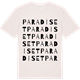 Vintage White t-shirt med Paradiset ordlek t-shirt