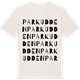 Vintage White t-shirt med Parkudden ordlek t-shirt