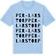 Blue Soul t-shirt med Per-Larstorp ordlek t-shirt