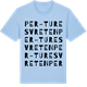 Blue Soul t-shirt med Per-Turesvreten ordlek t-shirt