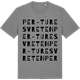 Mid Heather Gray t-shirt med Per-Turesvreten ordlek t-shirt