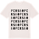 Vintage White t-shirt med Persbo ordlek t-shirt
