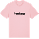 Pink Cotton t-shirt med Pershage fetstil t-shirt
