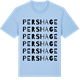 Blue Soul t-shirt med Pershage ordlek t-shirt