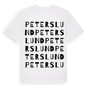Peterslund ordlek t-shirt – ekologisk bomull t-shirt från Pinshirt