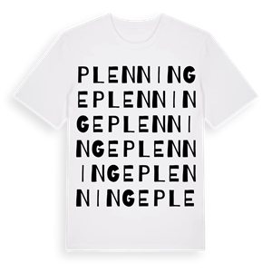 Plenninge ordlek t-shirt – ekologisk bomull t-shirt från Pinshirt