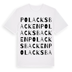 Polacksbacken ordlek t-shirt – ekologisk bomull t-shirt från Pinshirt