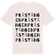 Vintage White t-shirt med Prästängen ordlek t-shirt