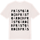 Vintage White t-shirt med Prästgården ordlek t-shirt