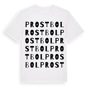 Prostbol ordlek t-shirt – ekologisk bomull t-shirt från Pinshirt