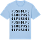 Blue Soul t-shirt med Pusbol ordlek t-shirt