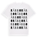 White t-shirt med Räbbo ordlek t-shirt