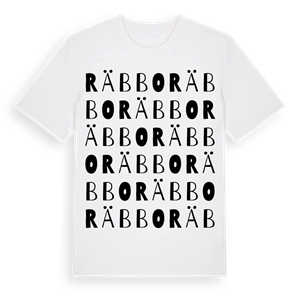 Räbbo ordlek t-shirt – ekologisk bomull t-shirt från Pinshirt