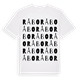 White t-shirt med Råbo ordlek t-shirt