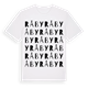 White t-shirt med Råby ordlek t-shirt