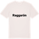 Vintage White t-shirt med Raggarön fetstil t-shirt