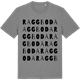 Mid Heather Gray t-shirt med Raggboda ordlek t-shirt