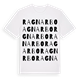 White t-shirt med Ragnarbo ordlek t-shirt