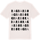 Vintage White t-shirt med Ragnarbo ordlek t-shirt