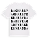 White t-shirt med Ragnarby ordlek t-shirt