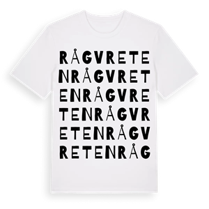 Rågvreten ordlek t-shirt – ekologisk bomull t-shirt från Pinshirt