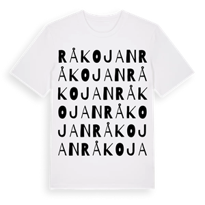 Råkojan ordlek t-shirt – ekologisk bomull t-shirt från Pinshirt