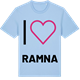 Blue Soul t-shirt med Jag älskar Ramna t-shirt stort tryck