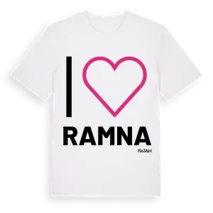Jag älskar Ramna t-shirt stort tryck – ekologisk bomull t-shirt från Pinshirt