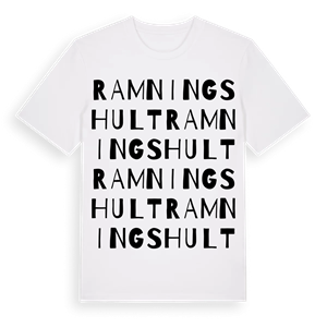 Ramningshult ordlek t-shirt – ekologisk bomull t-shirt från Pinshirt