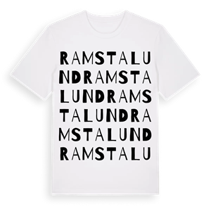 Ramstalund ordlek t-shirt – ekologisk bomull t-shirt från Pinshirt