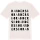 Vintage White t-shirt med Randersbo ordlek t-shirt